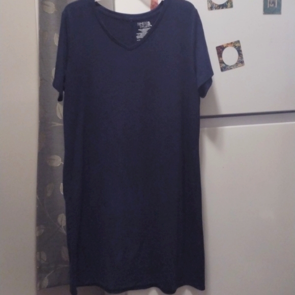 Women's Time and Tru Color Blue Cove Dress size XL/XG(16-18). - Picture 3 of 4